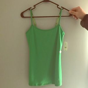 Green tank top